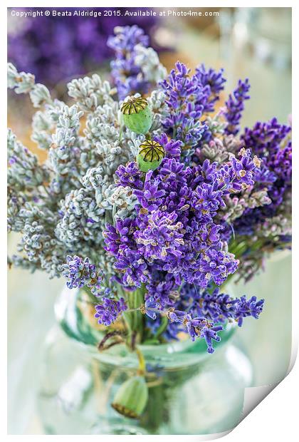 Lavender Print by Beata Aldridge