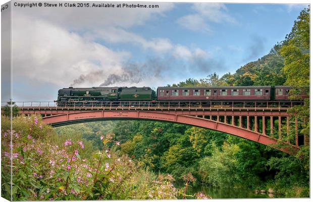  Taw Valley over the Severn Valley Canvas Print by Steve H Clark