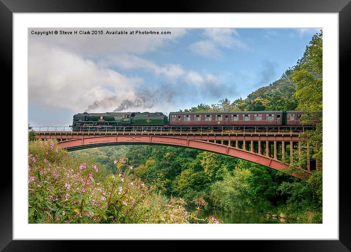  Taw Valley over the Severn Valley Framed Mounted Print by Steve H Clark