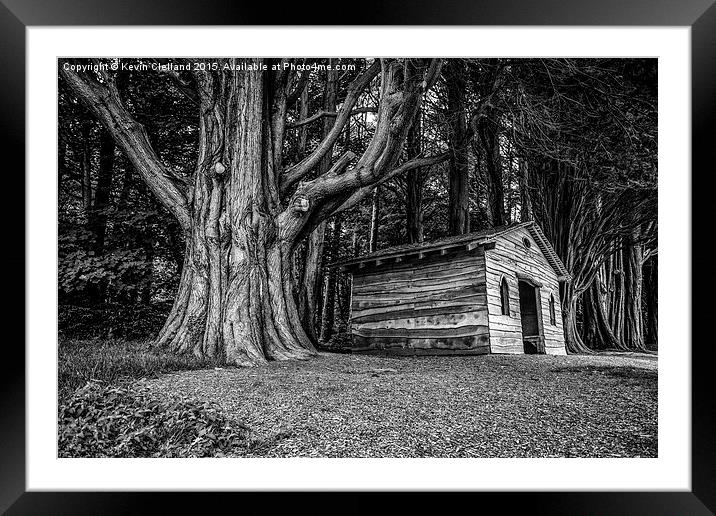  Shed in the forest Framed Mounted Print by Kevin Clelland