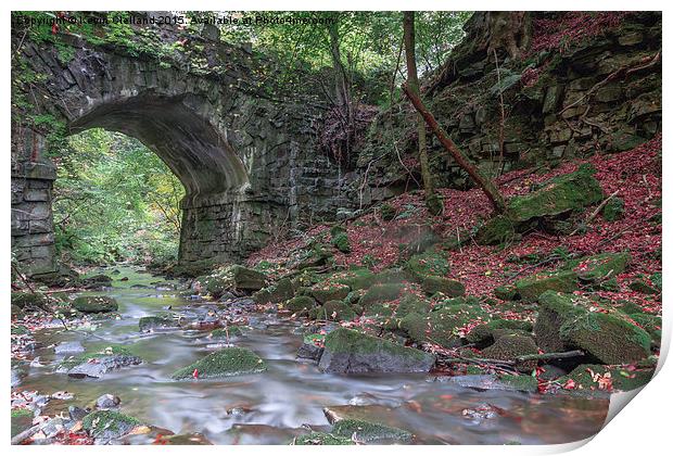  River under the bridge Print by Kevin Clelland