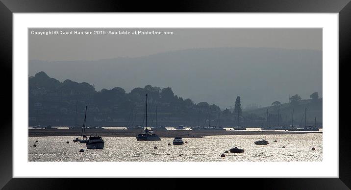  "Evening on the Exe" Framed Mounted Print by David Harrison