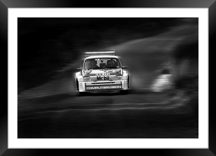 Austin Metro 6R4 Group B Rally Car Framed Mounted Print by Oxon Images