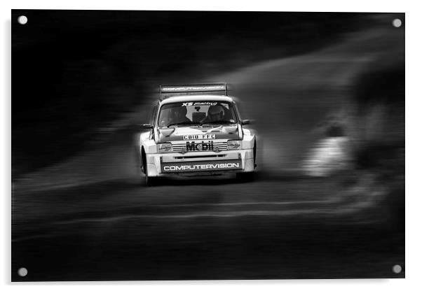 Austin Metro 6R4 Group B Rally Car Acrylic by Oxon Images