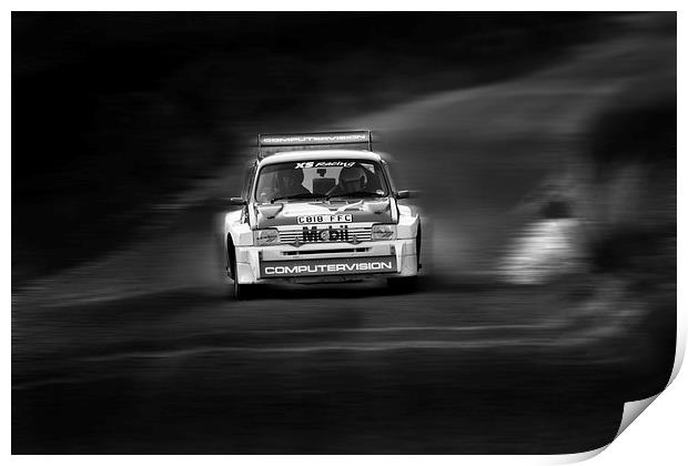 Austin Metro 6R4 Group B Rally Car Print by Oxon Images