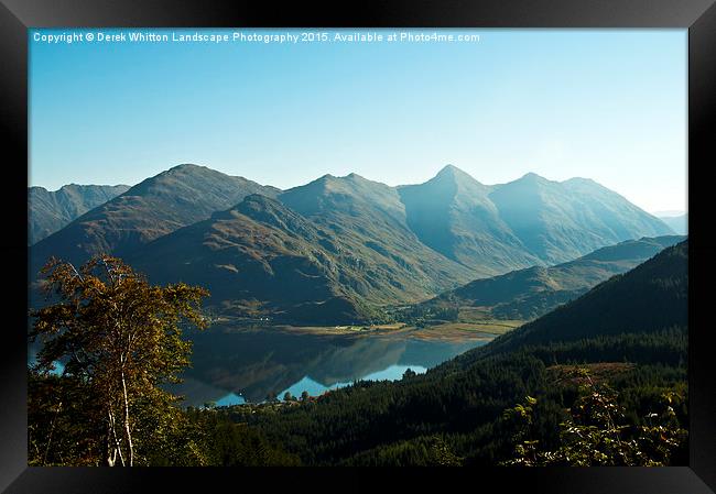  Five Sisters of Kintail Framed Print by Derek Whitton