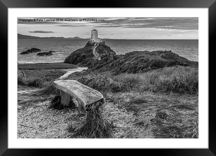  Twr Mawr Lighthouse   Llanddwyn Island Anglesey Framed Mounted Print by Pete Lawless