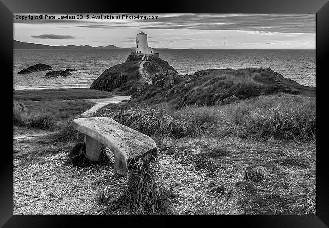  Twr Mawr Lighthouse   Llanddwyn Island Anglesey Framed Print by Pete Lawless