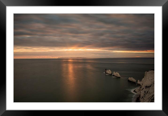  The Needles at dusk Framed Mounted Print by David Oxtaby  ARPS