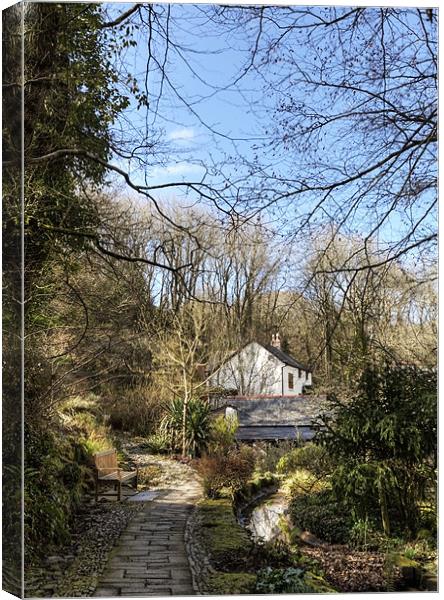 Path to Docton Mill House Canvas Print by Mike Gorton