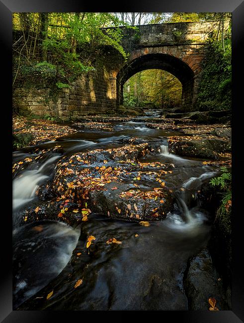 Maybeck Bridge, North Yorkshire Framed Print by Dave Hudspeth Landscape Photography