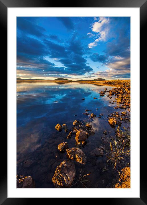  Big Lake Evening Light  Framed Mounted Print by Chris Pickett