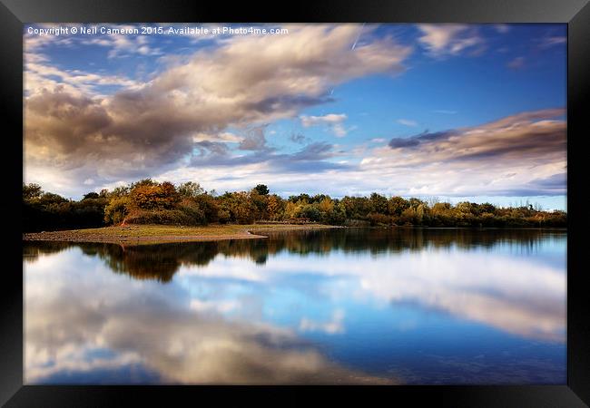   The Mere in Autumn  Framed Print by Neil Cameron