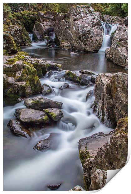  Water Cascade Print by Chris Evans