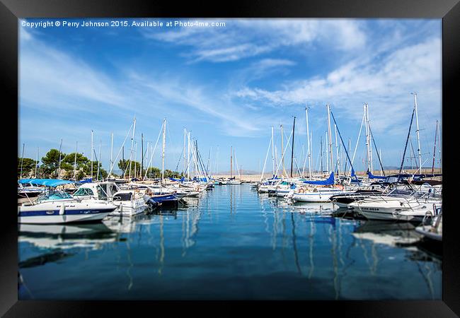 Harbour View Framed Print by Perry Johnson