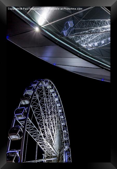 Liverpool Wheel and Arena Framed Print by Paul Madden