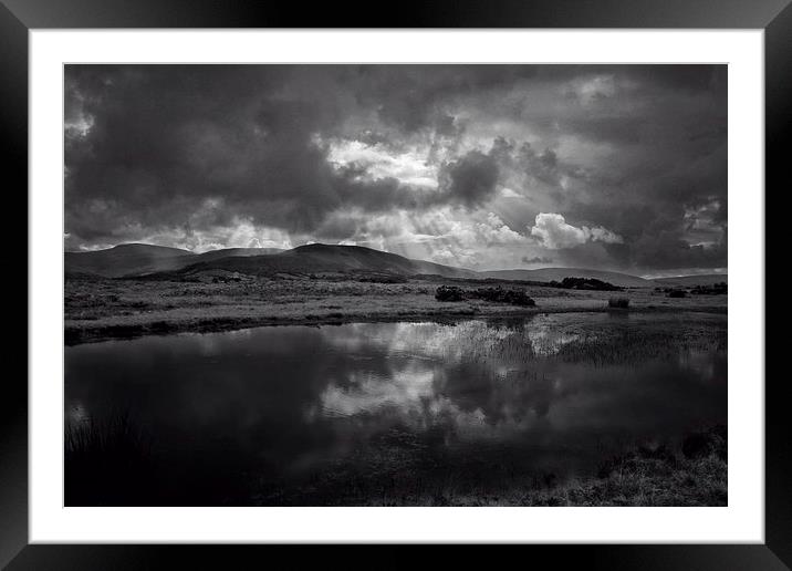  Storm clouds over Brecon Beacons Framed Mounted Print by Ceri Jones