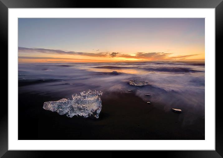 Ice at dawn Framed Mounted Print by David Howes