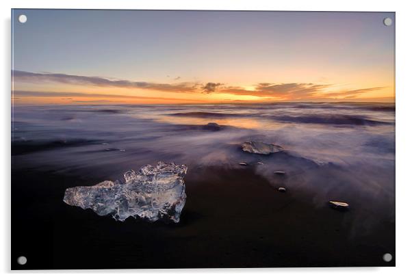  Ice at dawn Acrylic by David Howes