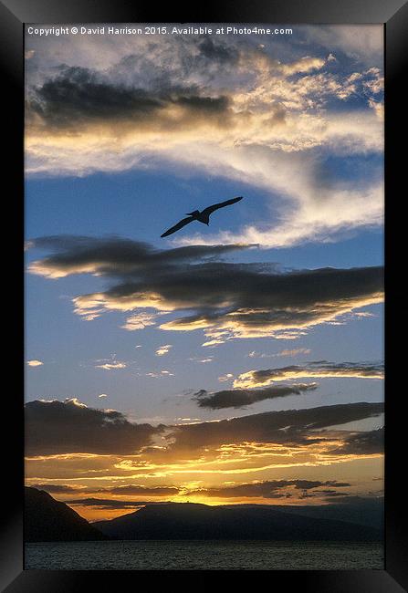  "Sporades Sunset" Framed Print by David Harrison