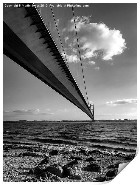  Bridge over the river Humber Print by K7 Photography