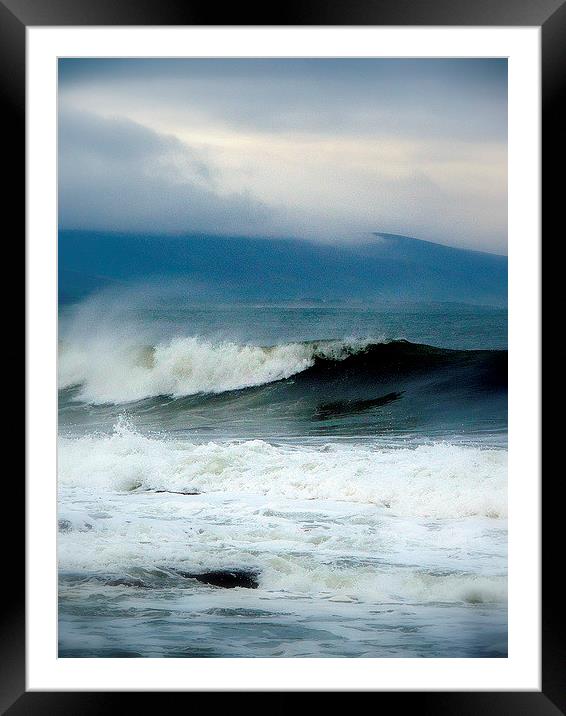  Dornoch Surf Framed Mounted Print by Laura McGlinn Photog
