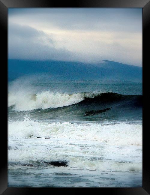  Dornoch Surf Framed Print by Laura McGlinn Photog