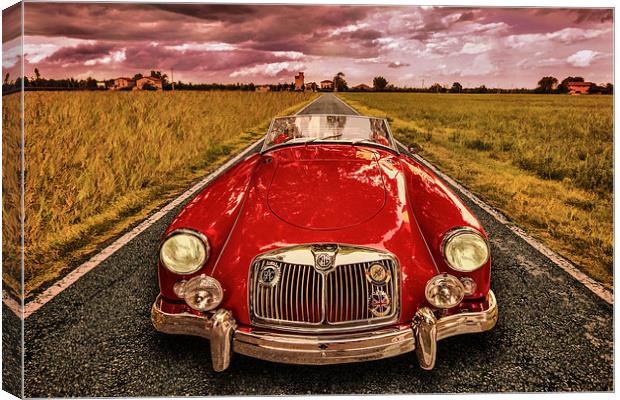  MG A red Canvas Print by Guido Parmiggiani