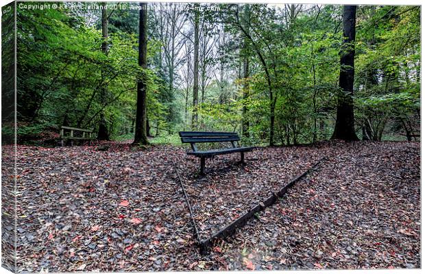  Park Bench Canvas Print by Kevin Clelland