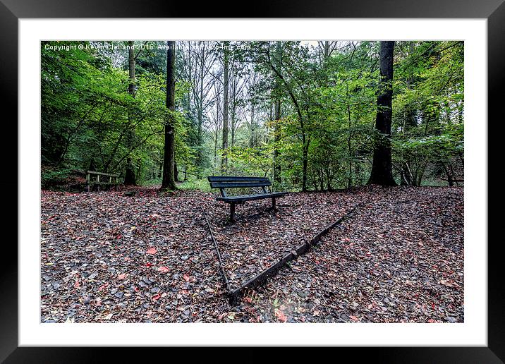  Park Bench Framed Mounted Print by Kevin Clelland