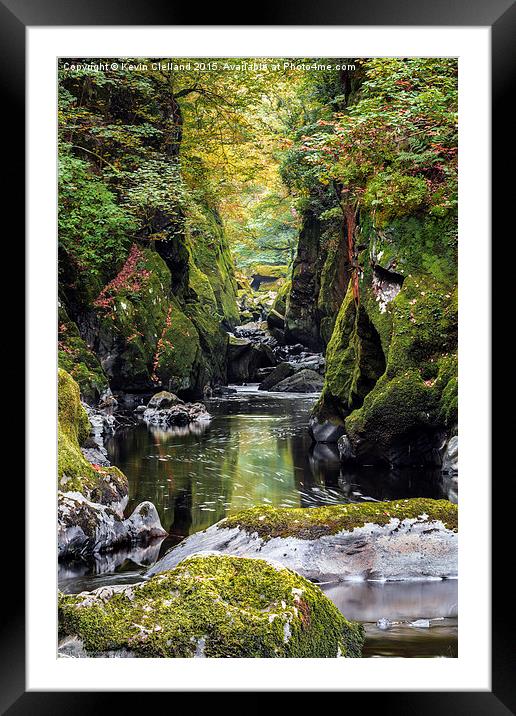  Gorge at the Fairy Glen Framed Mounted Print by Kevin Clelland