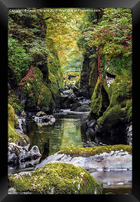  Gorge at the Fairy Glen Framed Print by Kevin Clelland