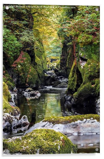  Gorge at the Fairy Glen Acrylic by Kevin Clelland