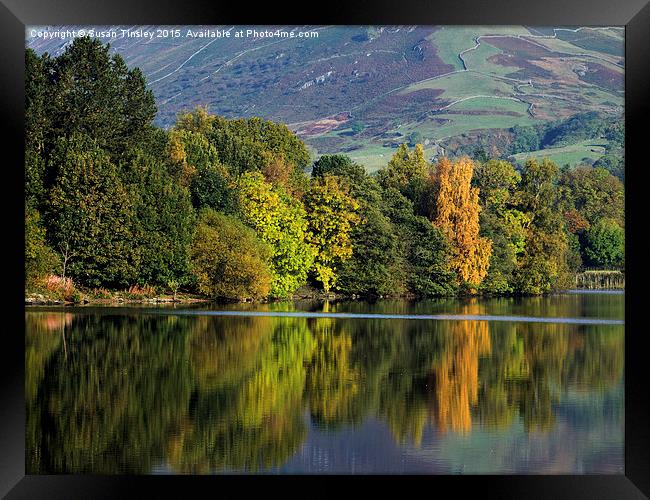 Grasmere reflections Framed Print by Susan Tinsley