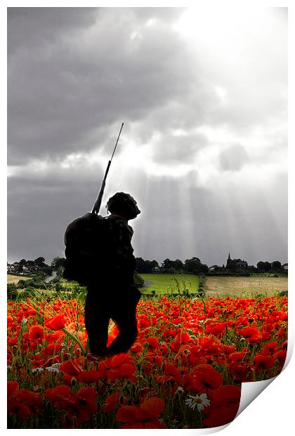 Lone Soldier Print by J Biggadike