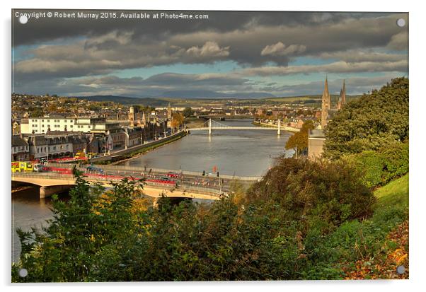  Inverness - Capital of the Highlands Acrylic by Robert Murray