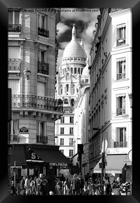  Sacre Coeur from Anvers, Paris Framed Print by Jack Torcello