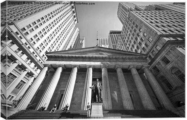  Wall Street NYC Canvas Print by Jack Torcello