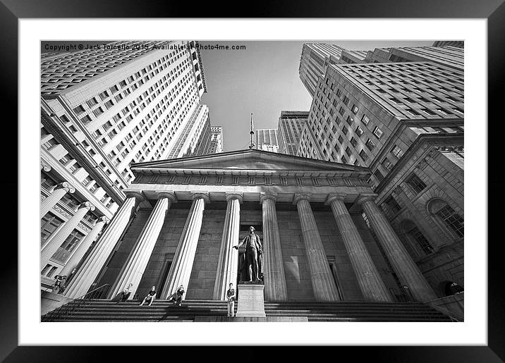  Wall Street NYC Framed Mounted Print by Jack Torcello