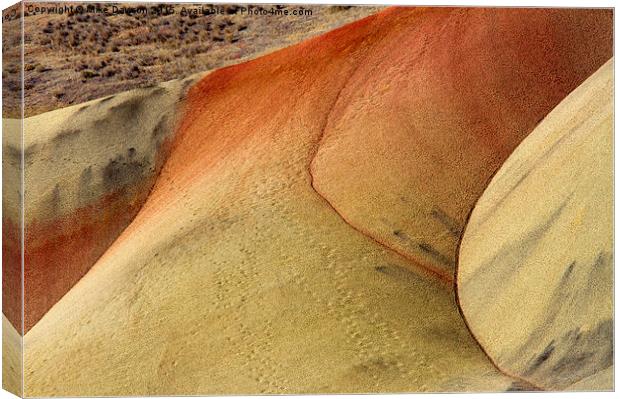 Desert Textures Canvas Print by Mike Dawson