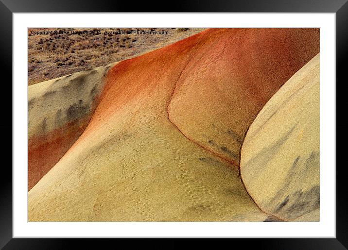 Desert Textures Framed Mounted Print by Mike Dawson