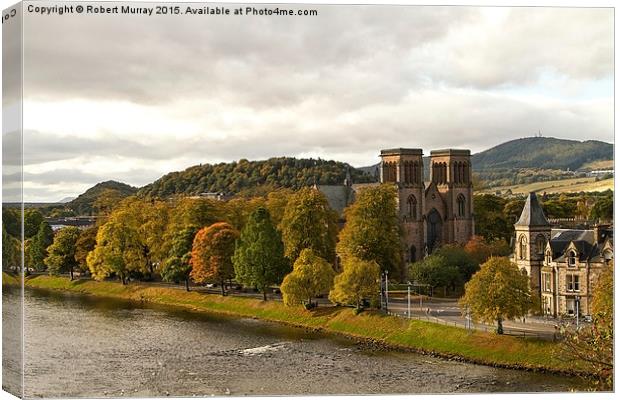  Inverness Cathedral Canvas Print by Robert Murray