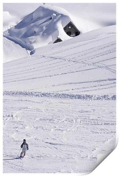 Vogel ski resort, Bohinj, Triglav National Park Print by Ian Middleton