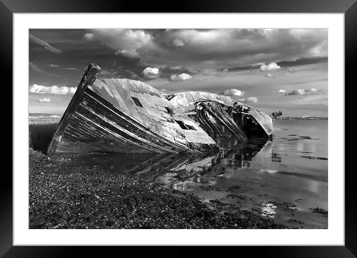  Wreck at Hoo England Framed Mounted Print by Chris Pickett