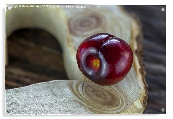  Floating cherry Acrylic by Beata Aldridge
