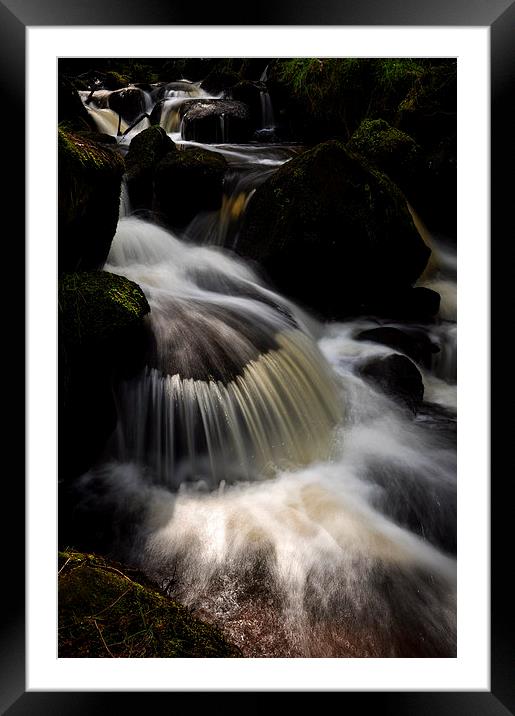  Wyming brook, Sheffield, England Framed Mounted Print by Andrew Kearton
