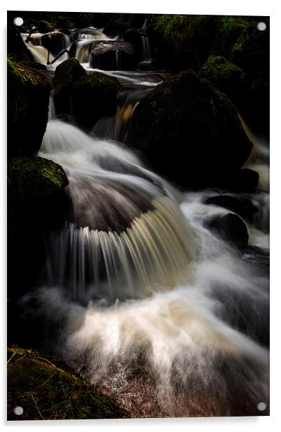  Wyming brook, Sheffield, England Acrylic by Andrew Kearton