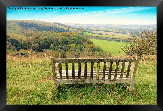  OLD WINCHESTER HILL Framed Print by Anthony Kellaway