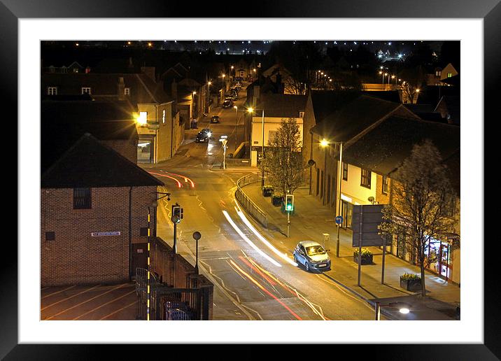  Bicester Night Scene Framed Mounted Print by Tony Murtagh