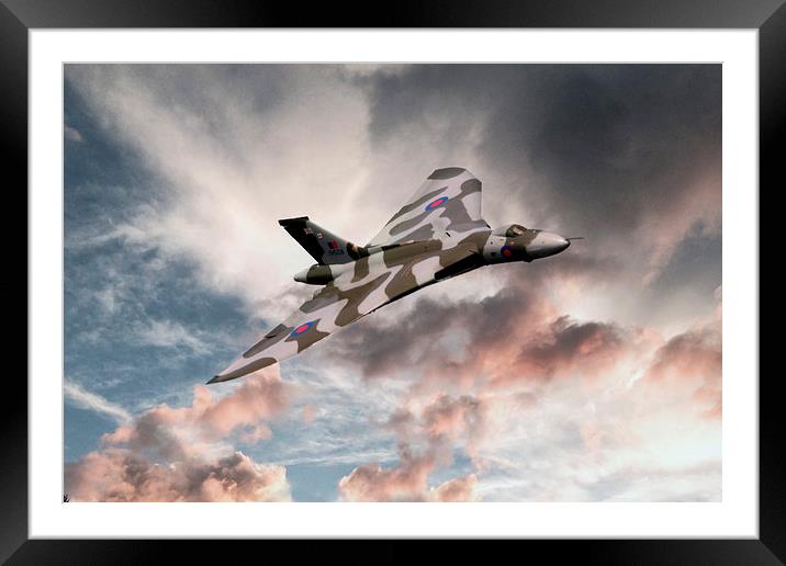 Vulcan Sky Framed Mounted Print by J Biggadike